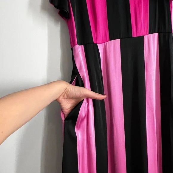 Christopher John Rogers x Target Maxi Dress blackpink striped - Picture 6 of 9